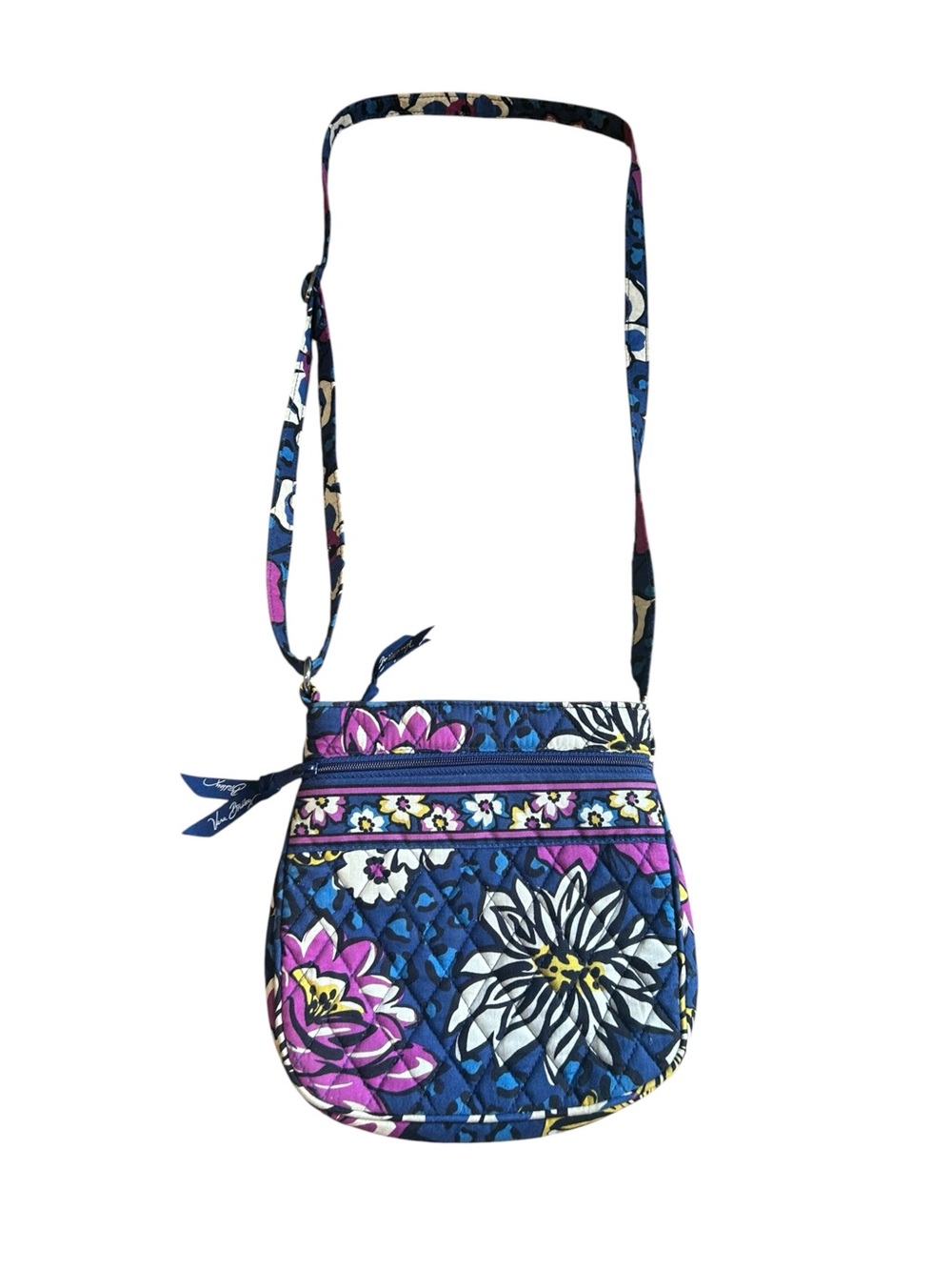 Vera Bradley African Violet Quilted Adjustable Crossbody Bag - Picture 1 of 16